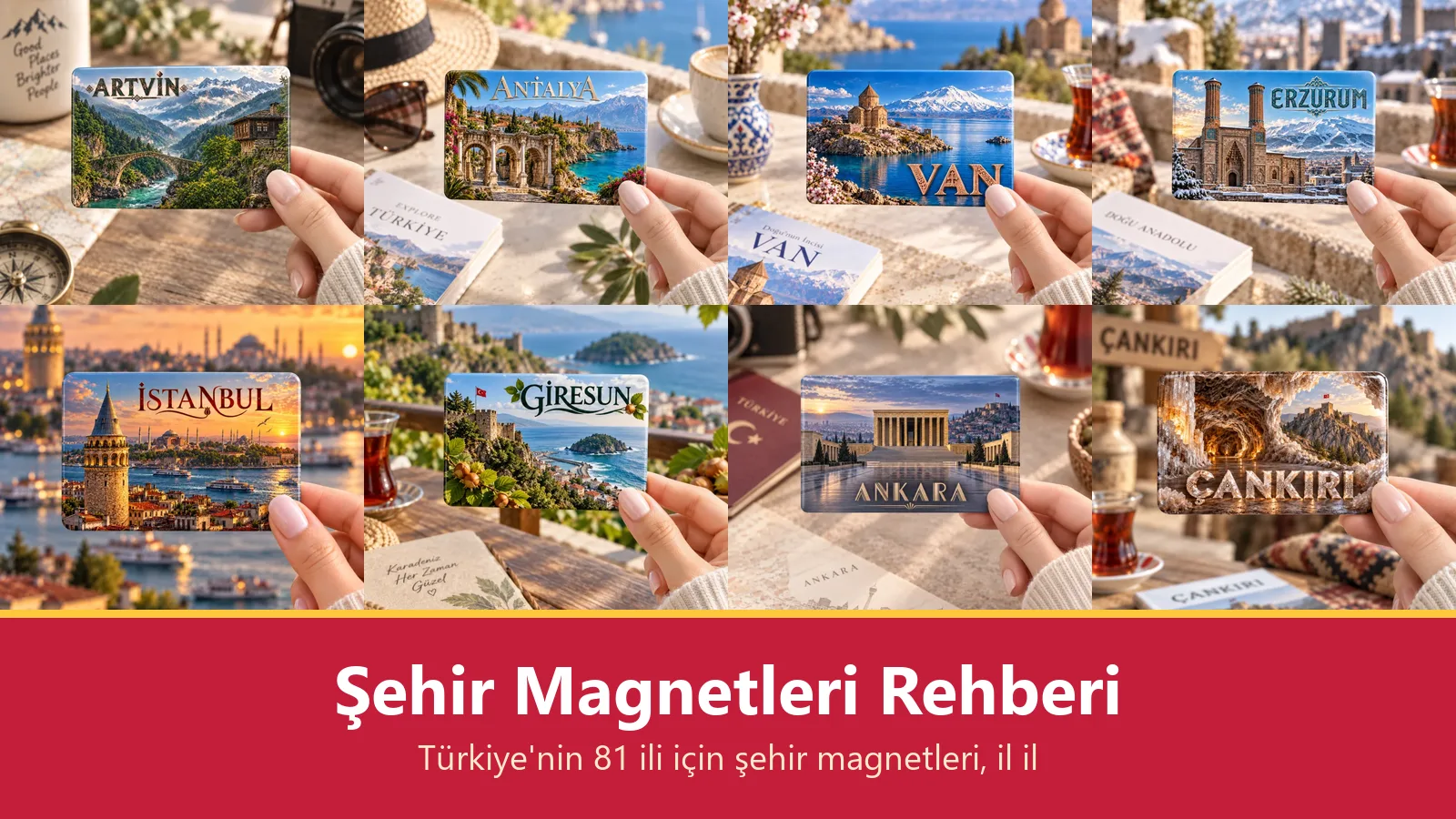 Türkiye'nin 81 iline özel şehir magnetleri