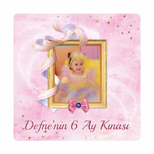 6 Ay Kınası Temalı Magnet - 24 Adet