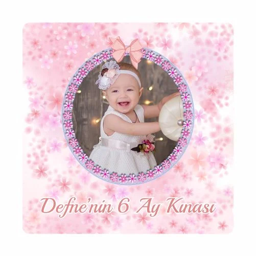 6 Ay Kınası Temalı Magnet  - 24 Adet