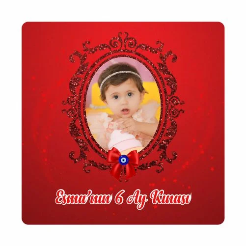 6 Ay Kınası Temalı Magnet - 24 Adet