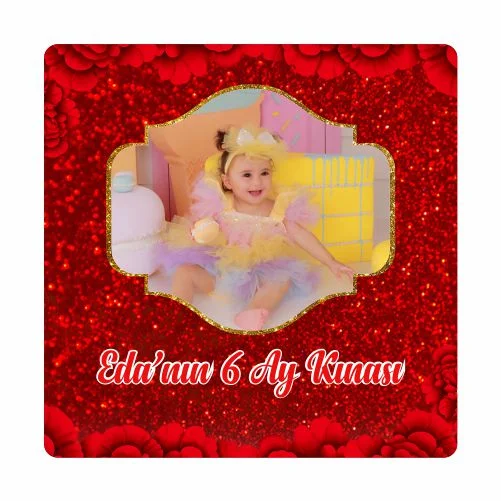 6 Ay Kınası Temalı Magnet - 24 Adet