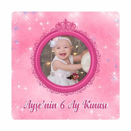 6 Ay Kınası Temalı Magnet - 24 Adet