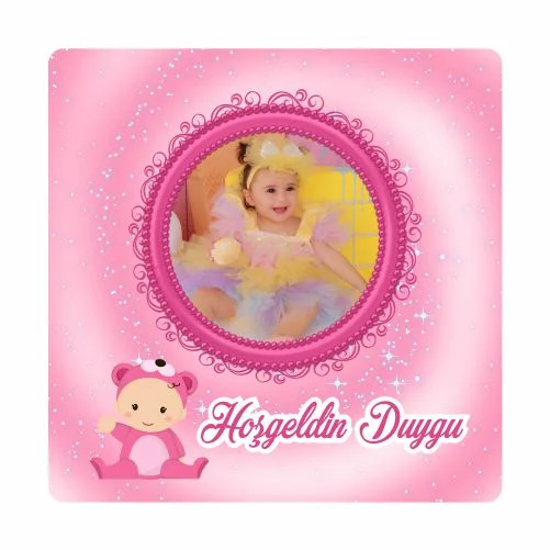 Yeni Doğan Temalı Doğum Günü Magneti - 24 Adet