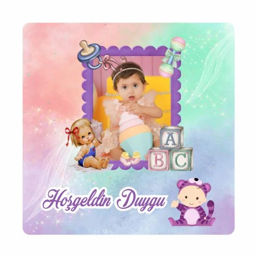 Yeni Doğan Temalı Doğum Günü Magneti - 24 Adet