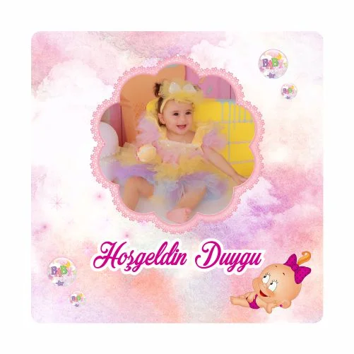 Yeni Doğan Temalı Doğum Günü Magneti - 24 Adet