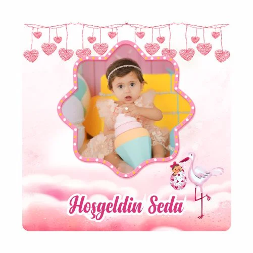 Yeni Doğan Temalı Doğum Günü Magneti - 24 Adet