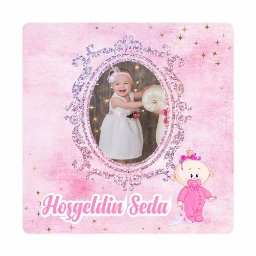 Yeni Doğan Temalı Doğum Günü Magneti - 24 Adet