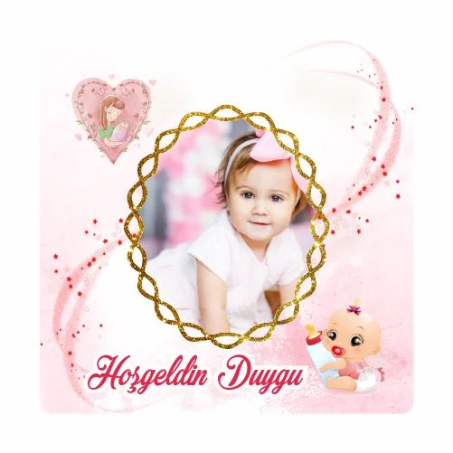 Yeni Doğan Temalı Doğum Günü Magneti - 24 Adet