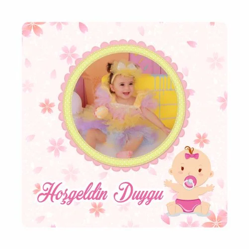 Yeni Doğan Temalı Doğum Günü Magneti - 24 Adet