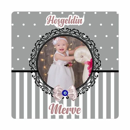 Yeni Doğan Temalı Doğum Günü Magneti - 24 Adet