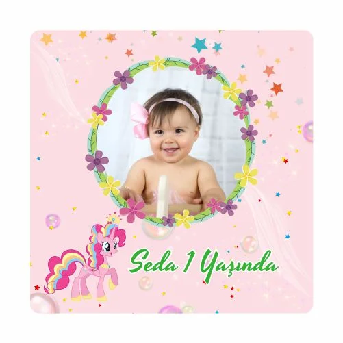 Unıcorn Temalı Doğum Günü Magneti - 24 Adet