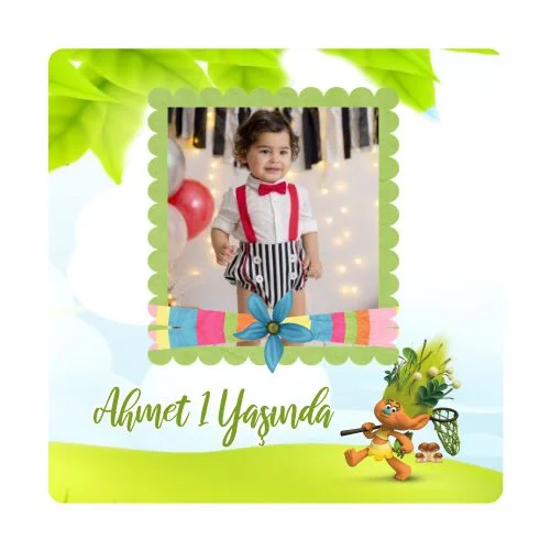 Safari Temalı Doğum Günü Magneti - 24 Adet