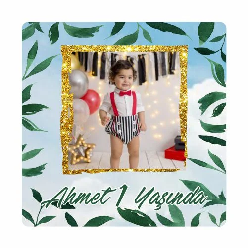 Safari Temalı Doğum Günü Magneti - 24 Adet