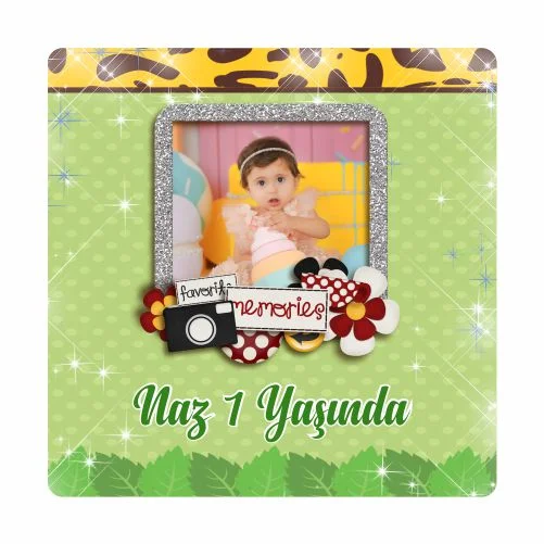 Safari Temalı Doğum Günü Magneti - 24 Adet