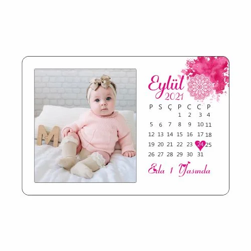 Takvim Tasarımlı Doğum Günü Magnet - 10 Adet