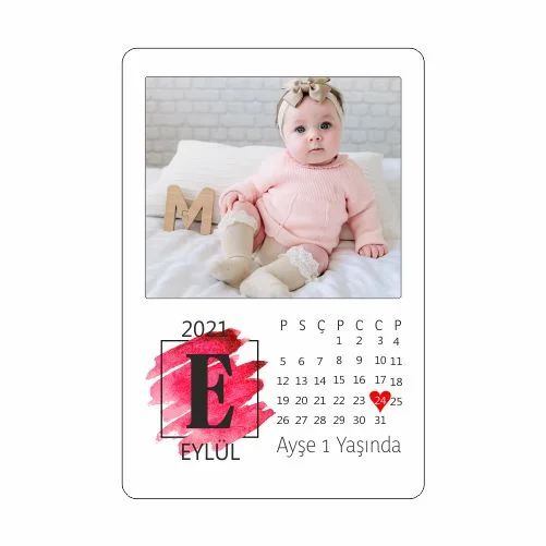 Takvim Tasarımlı Doğum Günü Magnet - 10 Adet