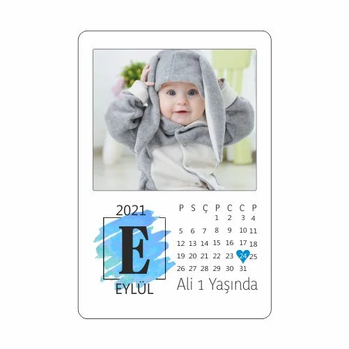 Takvim Tasarımlı Doğum Günü Magnet - 10 Adet