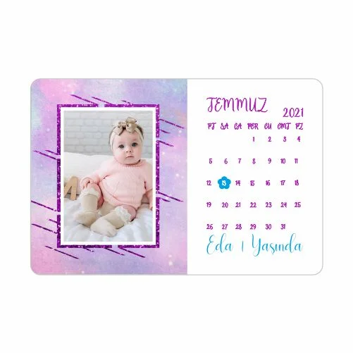 Takvim Tasarımlı Doğum Günü Magnet  - 10 Adet