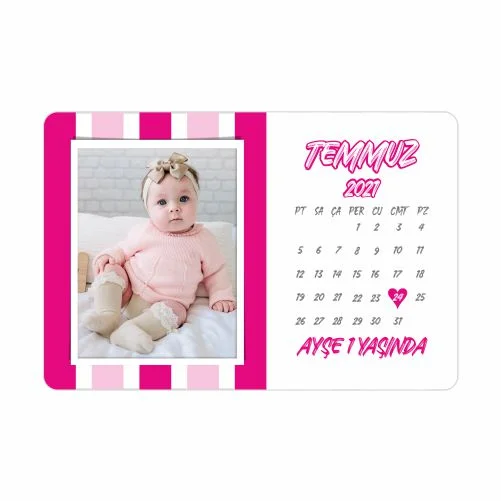 Takvim Tasarımlı Doğum Günü Magnet - 10 Adet