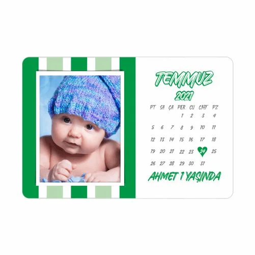 Takvim Tasarımlı Doğum Günü Magnet - 10 Adet