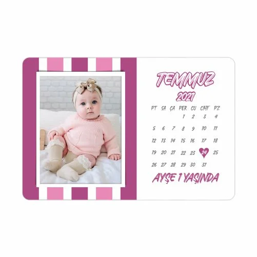 Takvim Tasarımlı Doğum Günü Magnet - 10 Adet