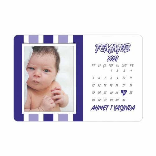 Takvim Tasarımlı Doğum Günü Magnet - 10 Adet