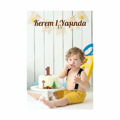 Doğum Günü Magneti 6x9 Cm - 10 Adet