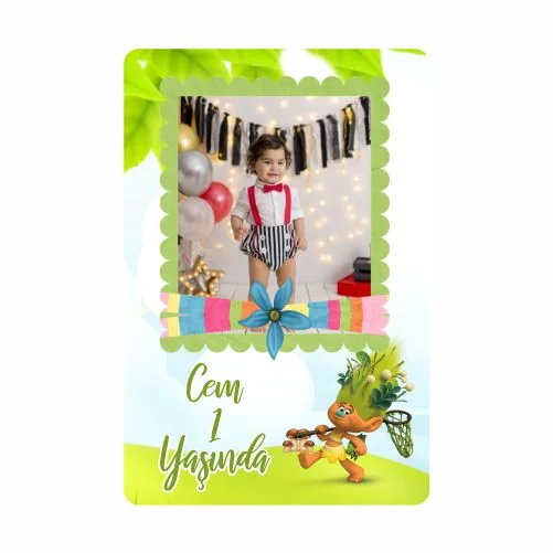 Safari Temalı Doğum Günü Magneti  - 10 Adet