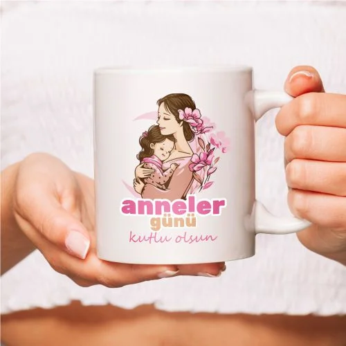 Anneler Gününe Özel Tasarımlı Kupa Bardak