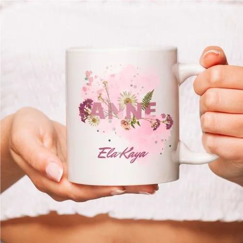 Anneler Gününe Özel Tasarımlı Kupa Bardak