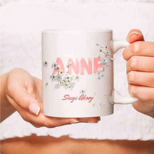 Anneler Gününe Özel Tasarımlı Kupa Bardak