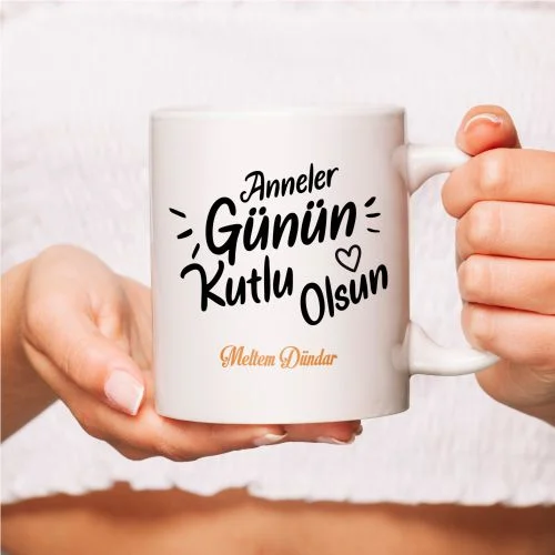 Anneler Gününe Özel Tasarımlı Kupa Bardak