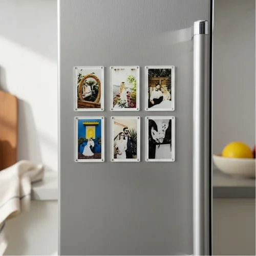 Pleksi Baskı Resimli Magnet - 6 Adet