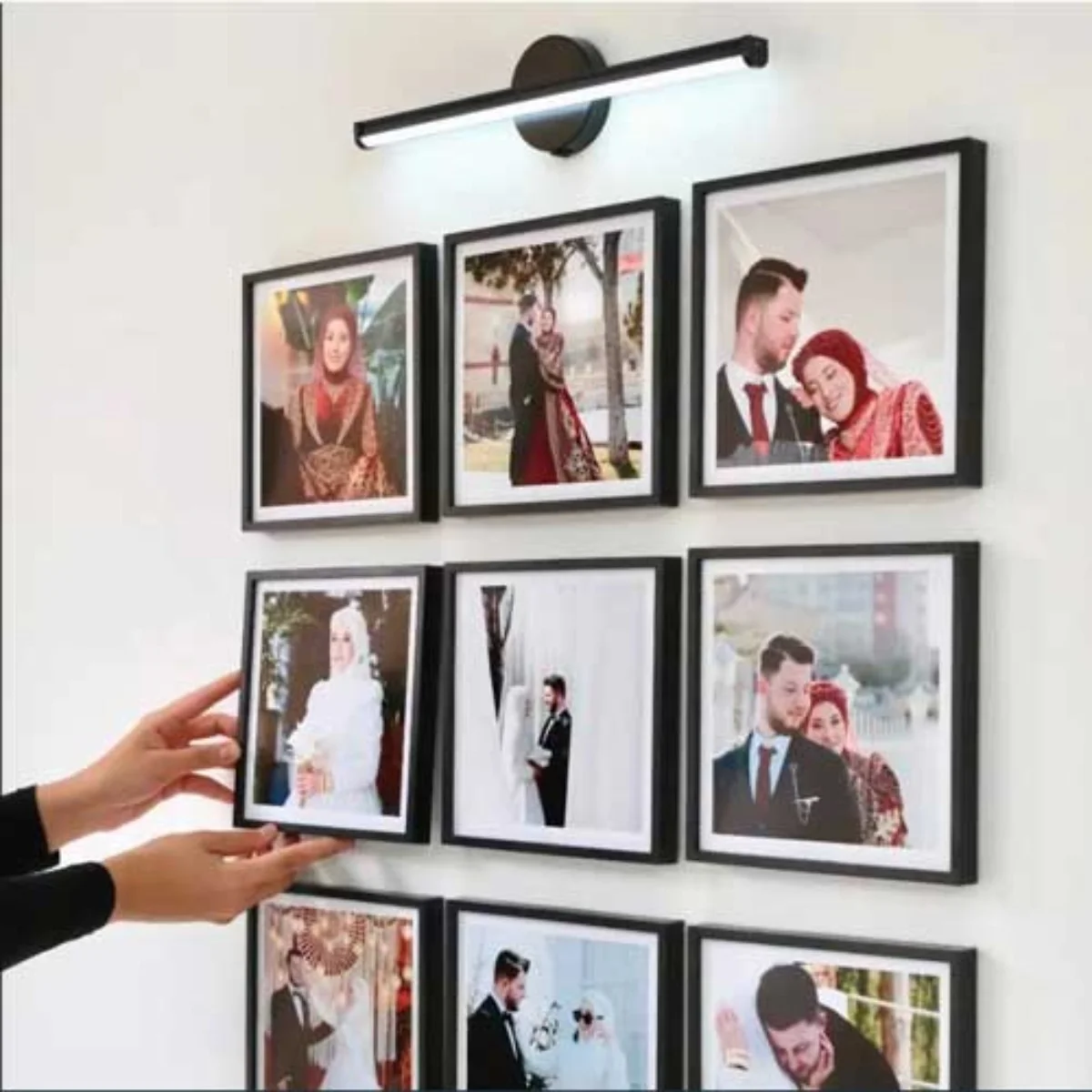 Tak Çıkar Fotoğraflı Çerçeve Siyah - Aplik Hediye