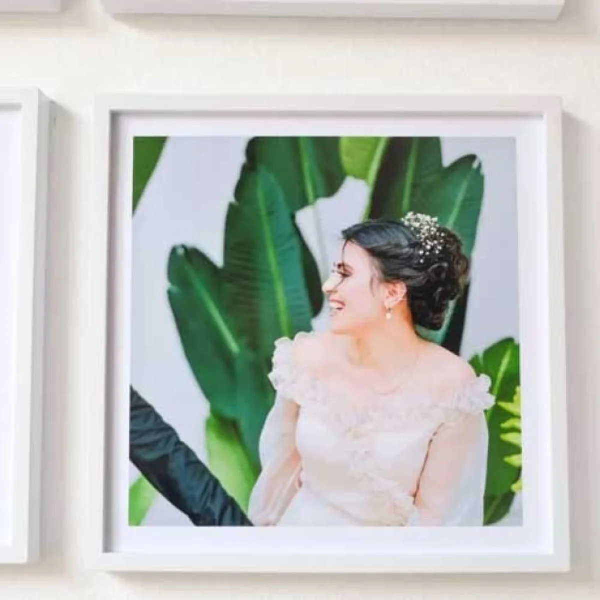 Tak Çıkar Fotoğraflı Çerçeve Beyaz - Aplik Hediye
