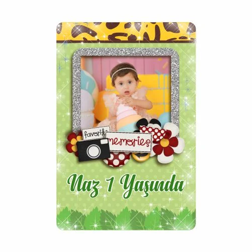 Safari Temalı Doğum Günü Magneti  - 10 Adet