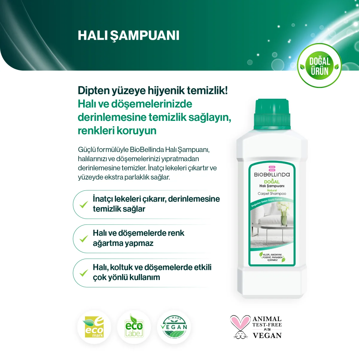 Biobellinda Halı Şampuanı 750 Ml