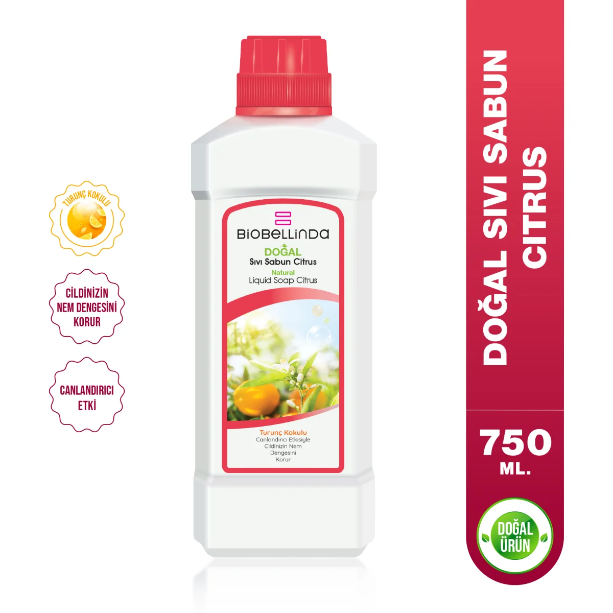 Biobellinda Sıvı El Sabunu Citrus 750 Ml