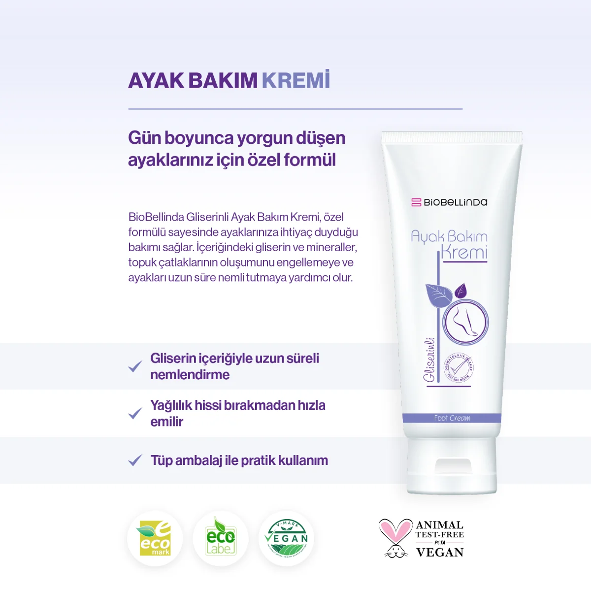 Ayak Bakım Kremi Gliserinli