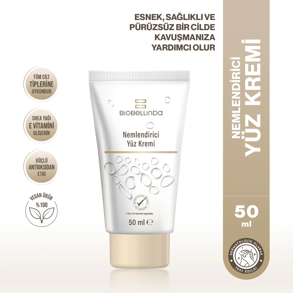 Biobellinda Nemlendirici Yüz Kremi 50 Ml | Günlük Bakım