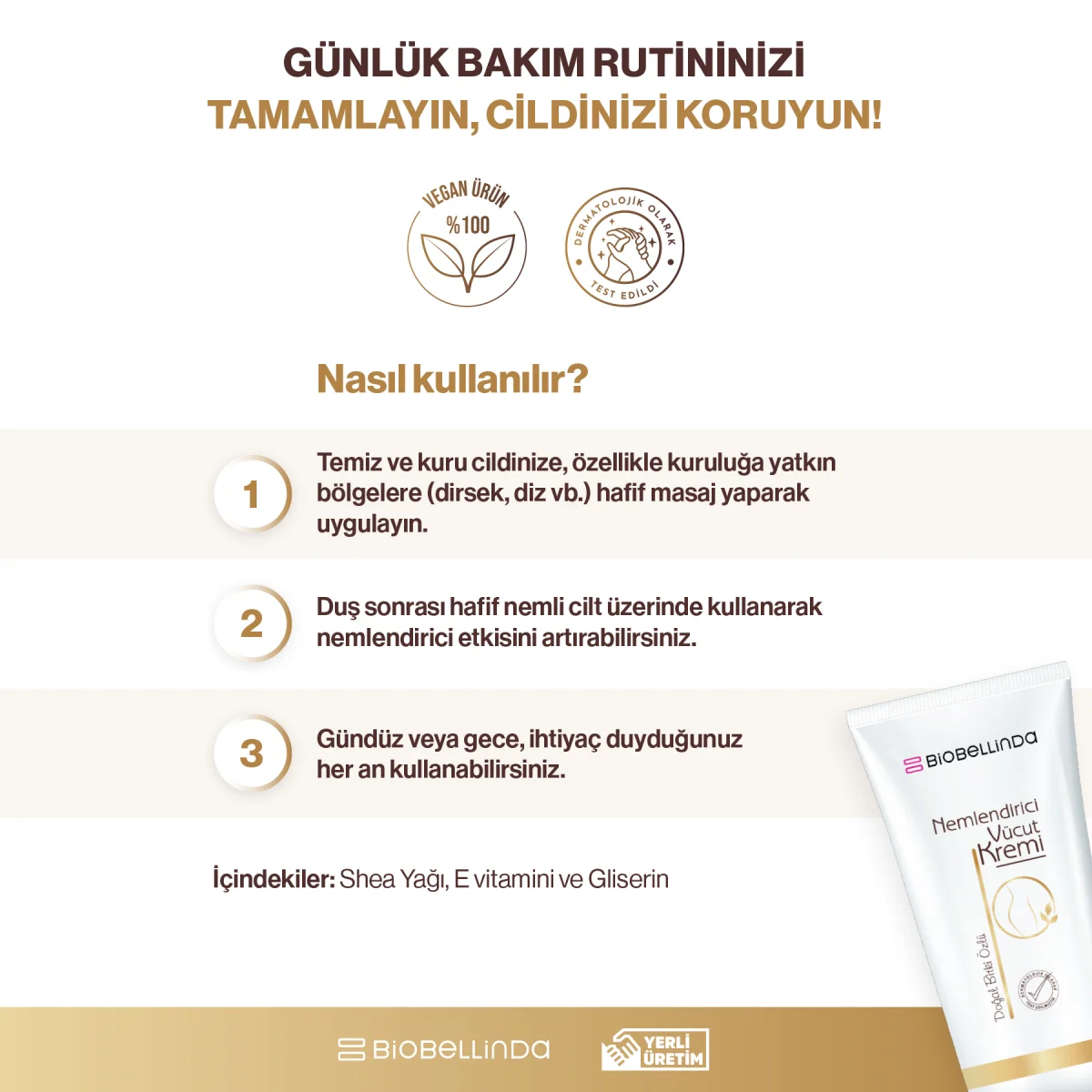 Biobellinda Nemlendirici Vücut Kremi 200 Ml