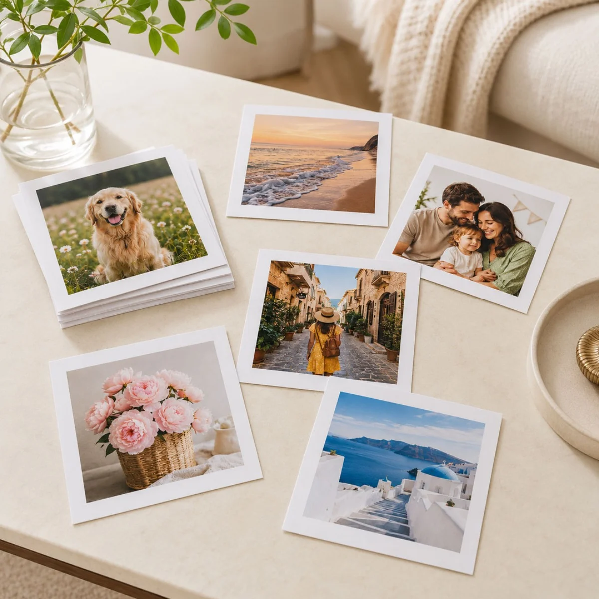 20x20 cm Kare Fotoğraf Baskısı – Tak Çıkar Ürününüze Uygun Fotoğraf Baskısı - 9 Adet