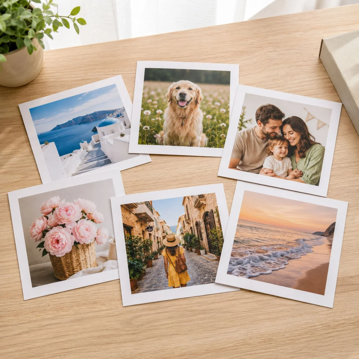 20x20 cm Kare Fotoğraf Baskısı – Tak Çıkar Ürününüze Uygun Fotoğraf Baskısı - 9 Adet