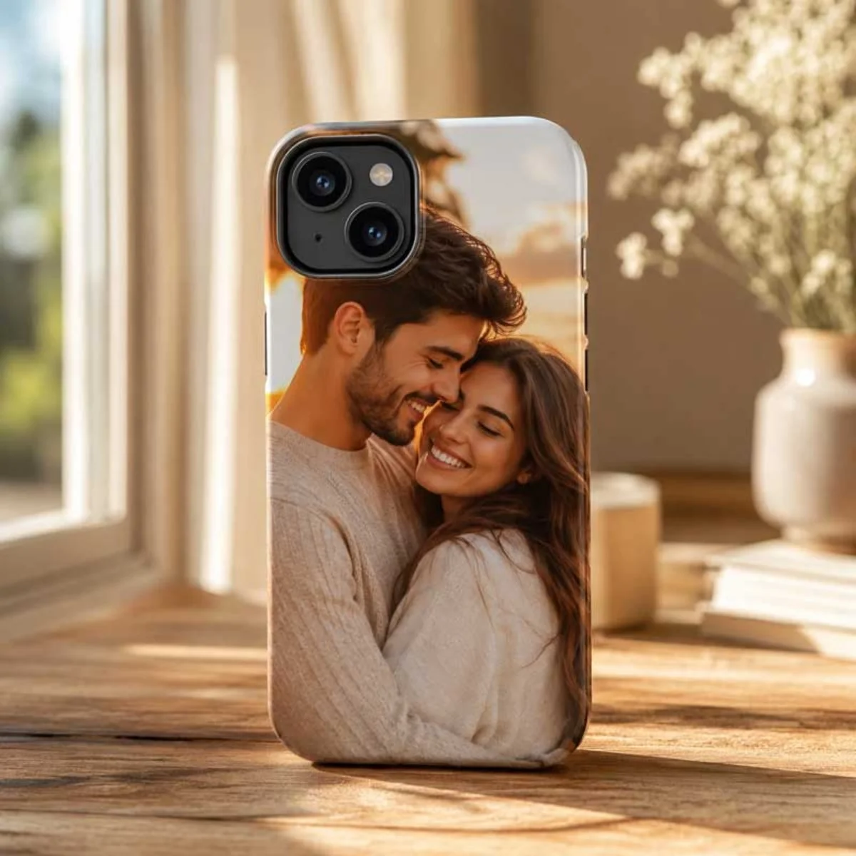 iPhone 13 Uyumlu Kişiye Özel Fotoğraf Baskılı Telefon Kılıfı - HD Baskı Darbe Emici Silikon Kılıf