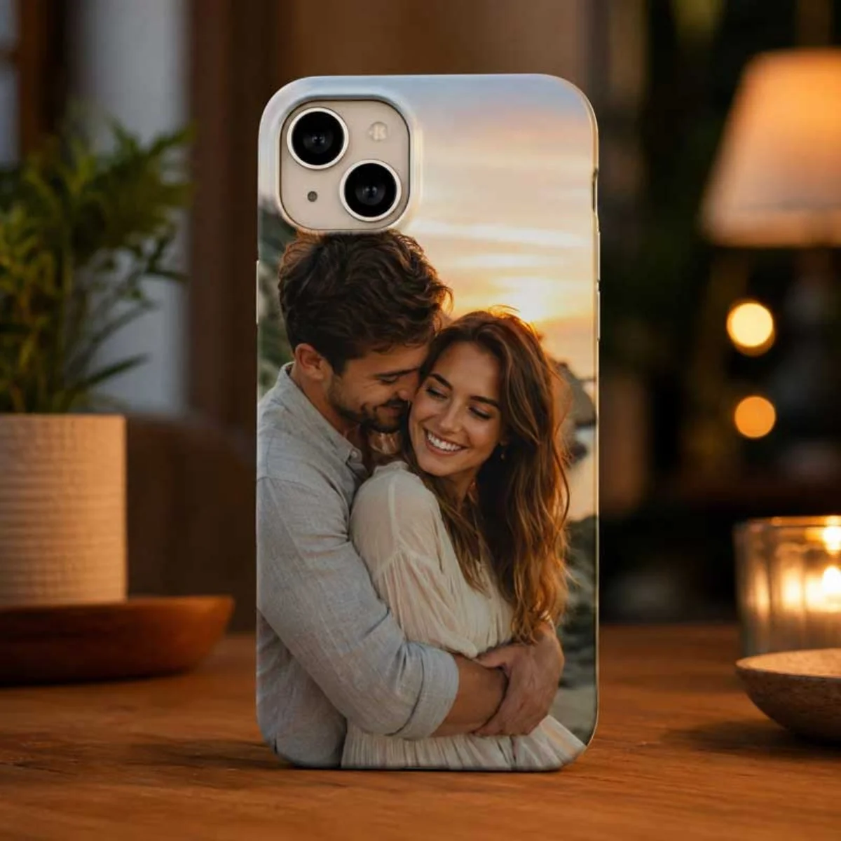 iPhone 15 Uyumlu Kişiye Özel Fotoğraf Baskılı Telefon Kılıfı - HD UV Baskı Darbe Emici Silikon Kılıf