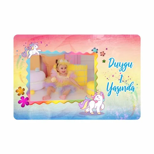 Unıcorn Temalı Doğum Günü Magneti  - 10 Adet