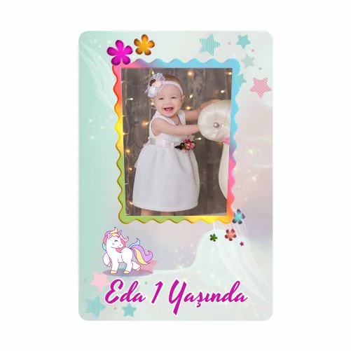 Unıcorn Temalı Doğum Günü Magneti  - 10 Adet