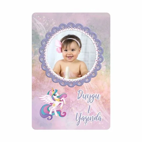 Unıcorn Temalı Doğum Günü Magneti  - 10 Adet