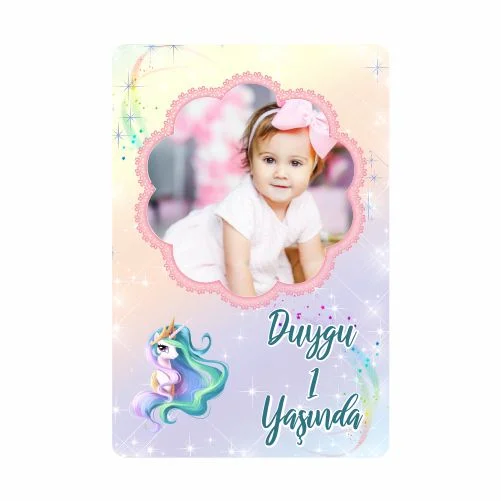 Unıcorn Temalı Doğum Günü Magneti  - 10 Adet