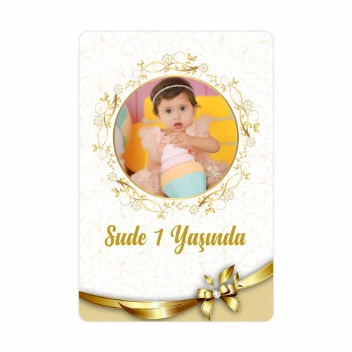 Çiçek Temalı Doğum Günü Magneti  - 10 Adet